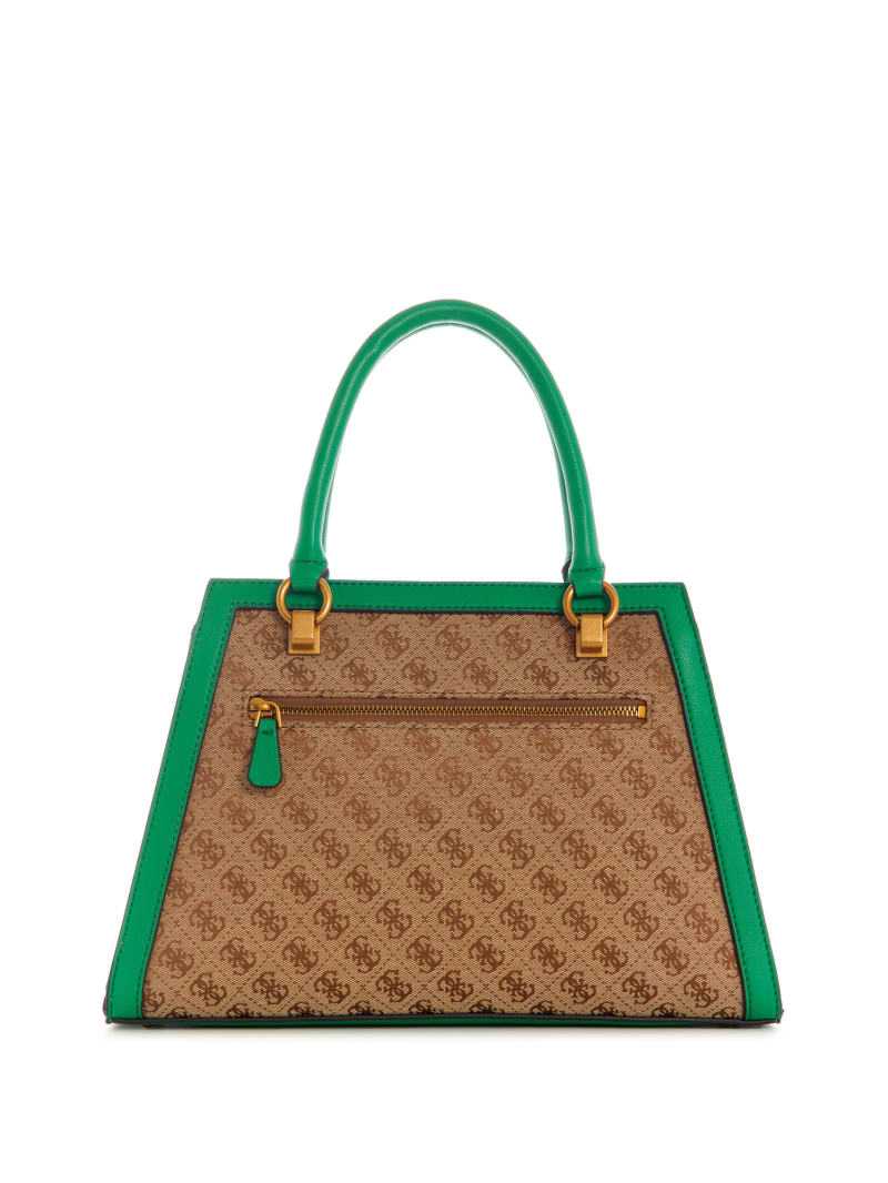  GUESS Stephi Jacquard Logo Girlfriend Satchel : GUESS:  Clothing, Shoes & Jewelry